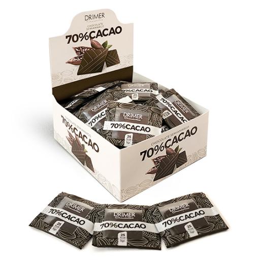 DISPLAY Tableta Fina suelta 70% cacao (5grs x 40 uni)