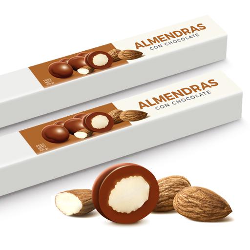 Tubo Almendras con Chocolate (45grs)