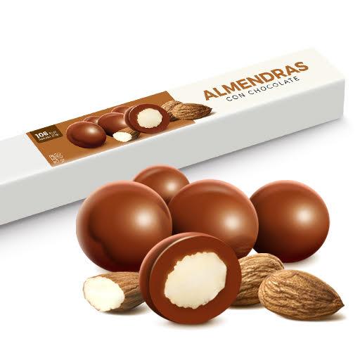 Tubo Almendras con Chocolate (45grs)