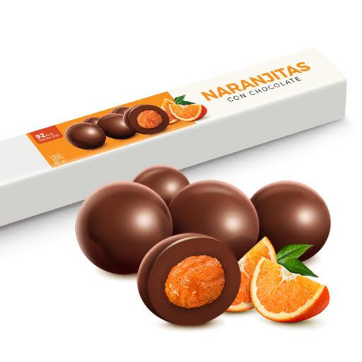 Tubo Naranjas con chocolate (45grs)